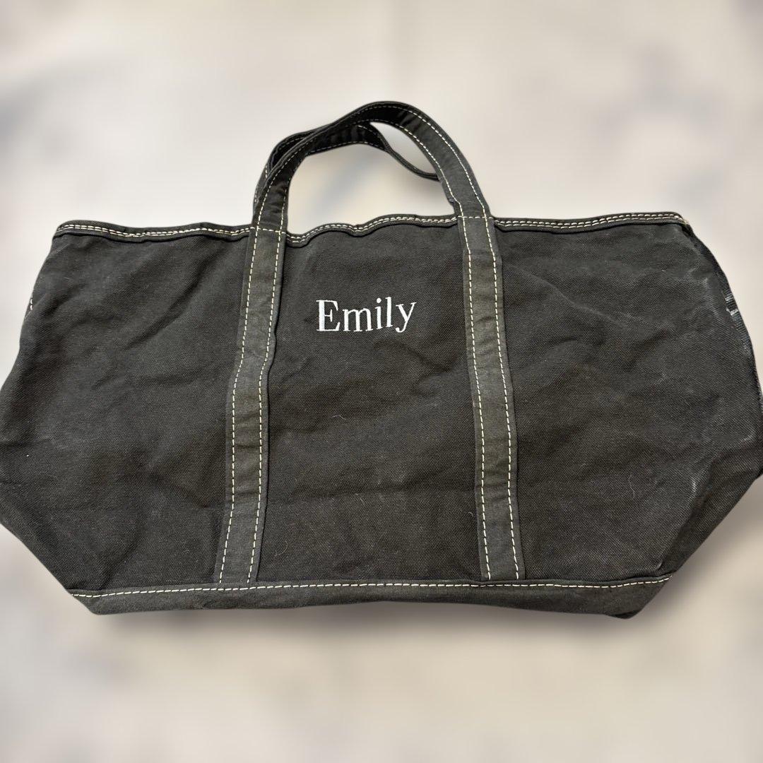 LL Bean トートバック　黒染め！　1点物！