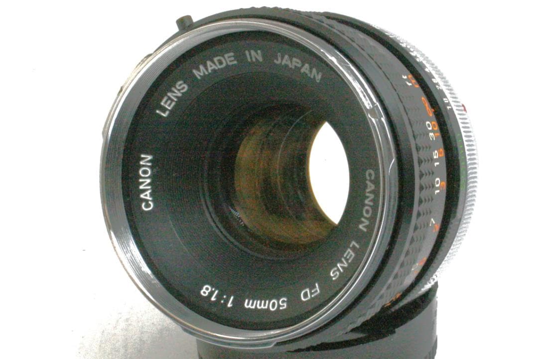 【整備済】 Canon AV-1 黒 FD 50mm F/1.8 付属品有 19