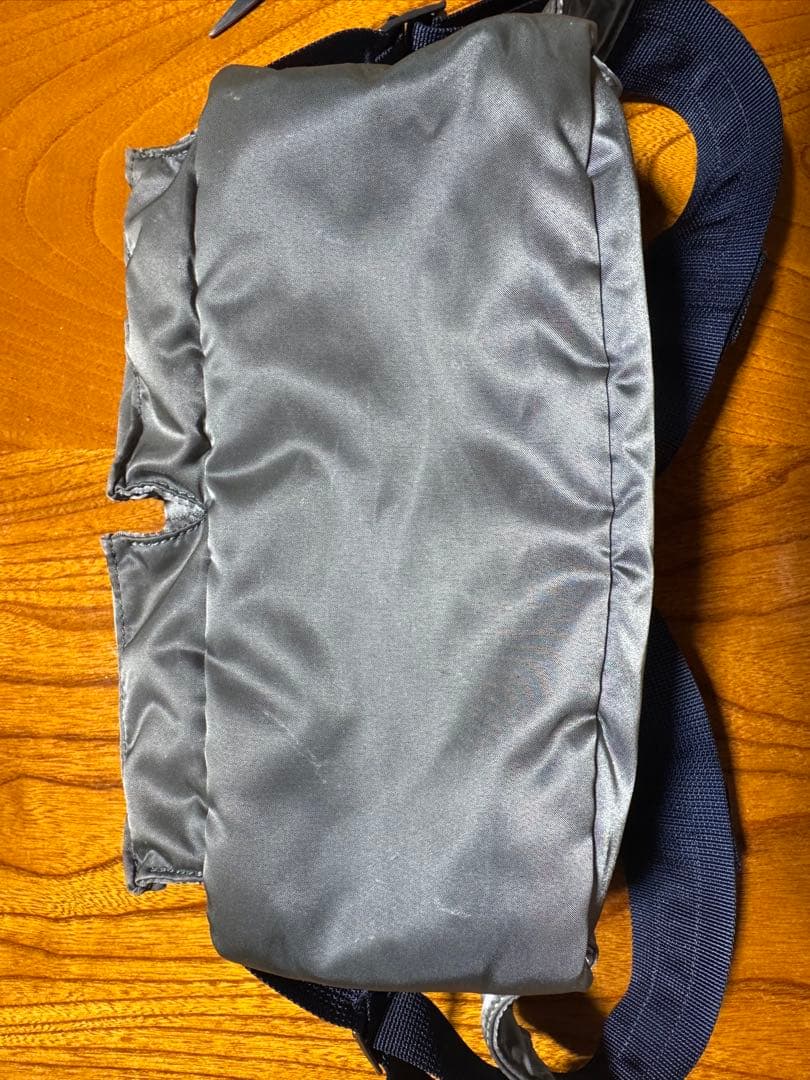 美品 PORTER PX TANKER ウエストバッグ シルバー グレー