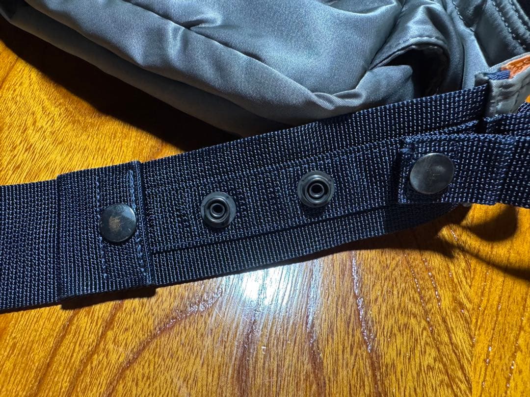 美品 PORTER PX TANKER ウエストバッグ シルバー グレー