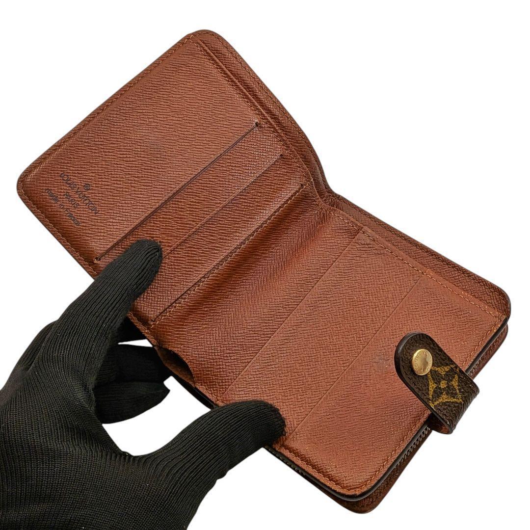 美品 ルイヴィトン モノグラム コンパクトジップ 折り財布 971