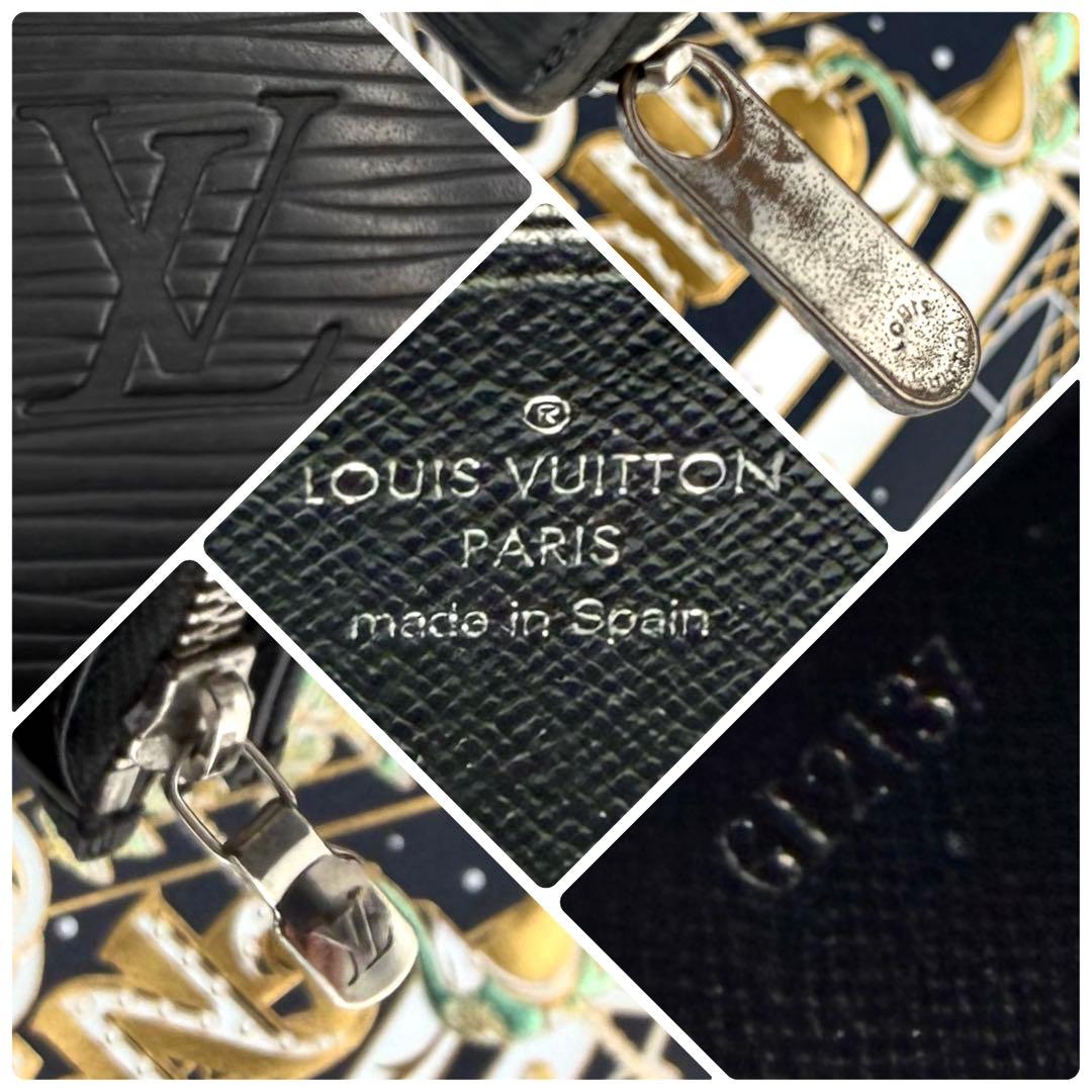 ルイヴィトン ジッピーウォレット エピ ノワール ラウンドファスナー 長財布 黒