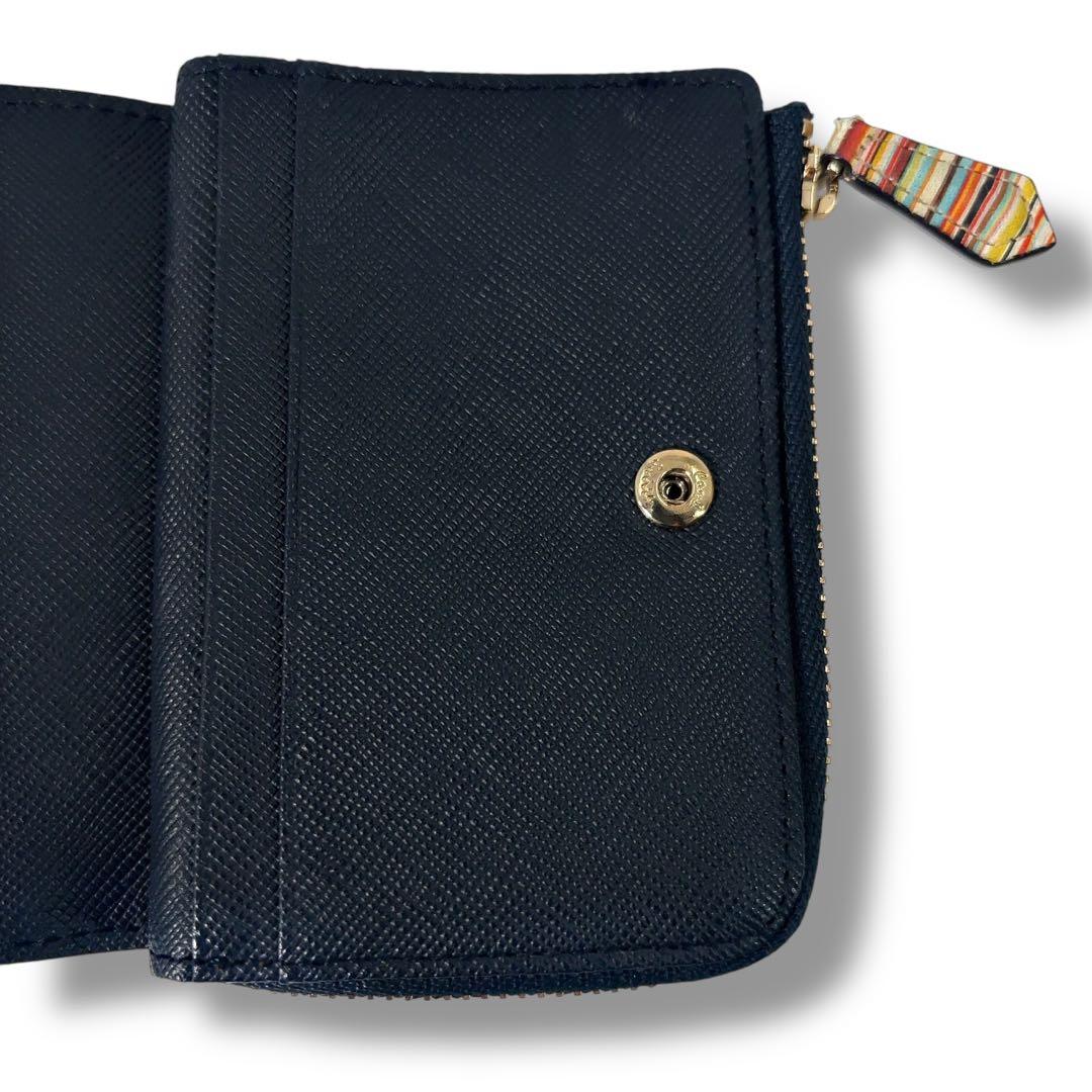【極美品】Paul Smith 　ポールスミス　キーケース　小銭入れ　Ｌ字ジップ