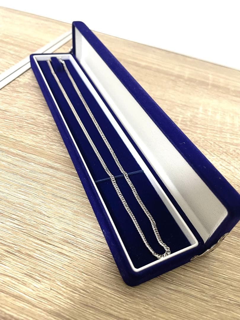 Pt850 喜平ネックレス 6面ダブル 11g 45cm 造幣局刻印