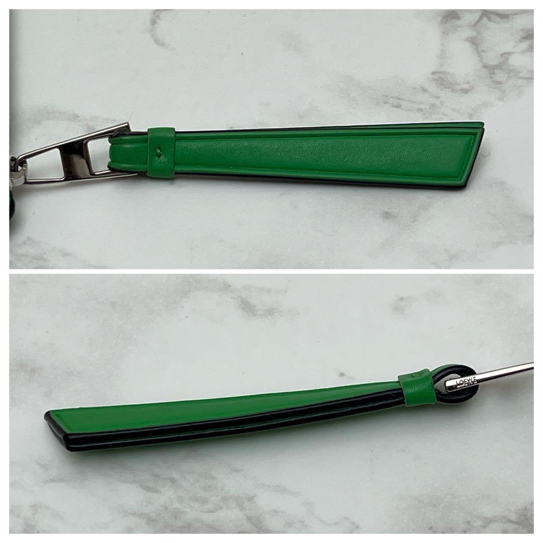 ロエベ パズル ロング カードホルダー ケース グリーン 廃盤カラー