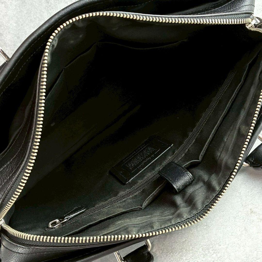極美品 コーチ ボンド 2way ビジネスバッグ ブリーフ A4可 レザー 黒