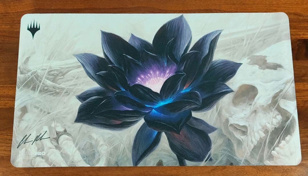 black lotus プレイマット　ブラックロータス アーティストサインド