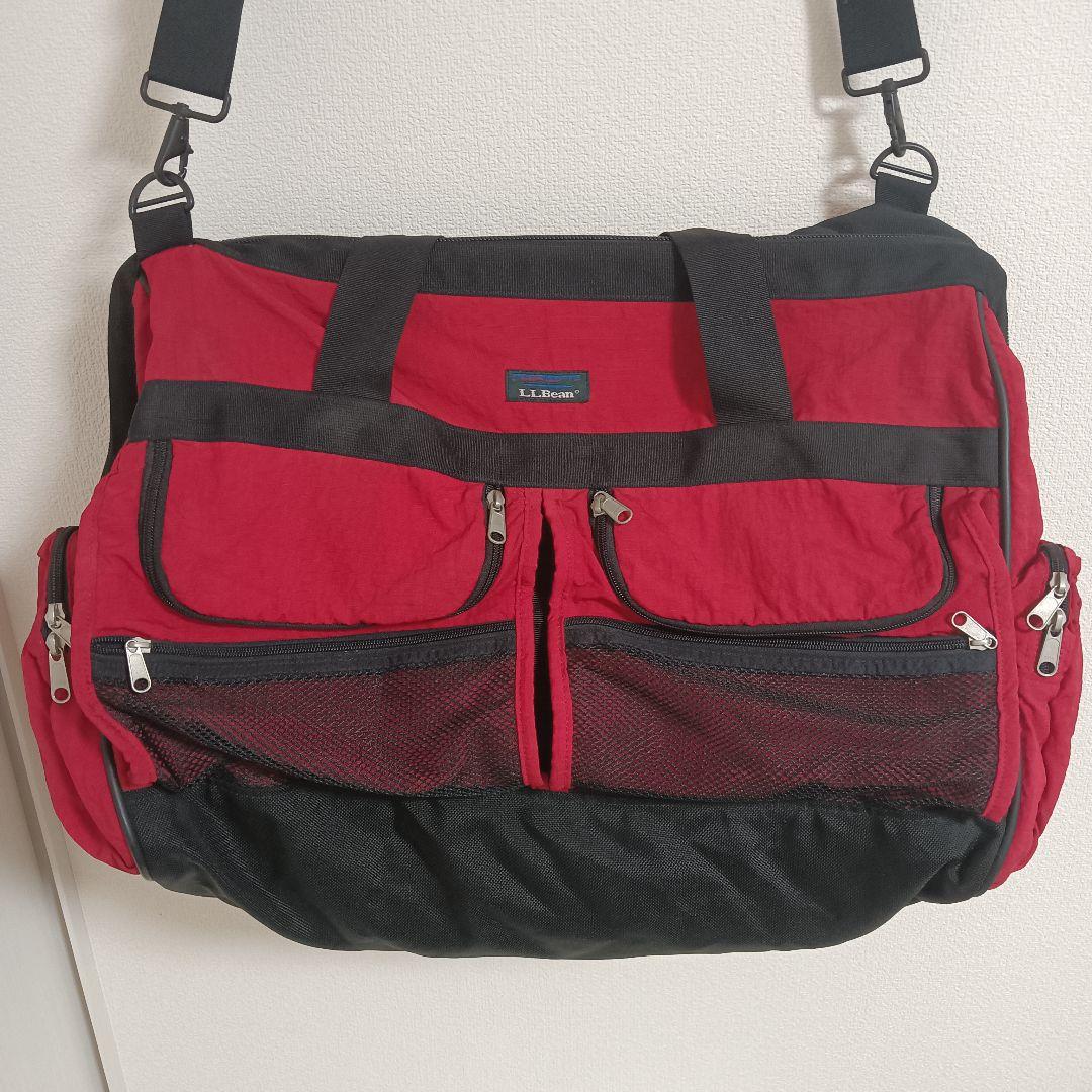 L.L.Bean ボストンバッグ赤 90s エルエルビーン