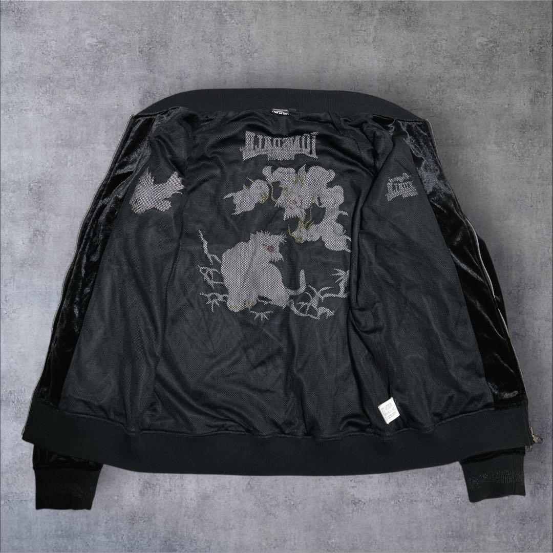 希少✨LONSDALE ベロア スカジャン　刺繍　トラックジャケット 和柄 龍