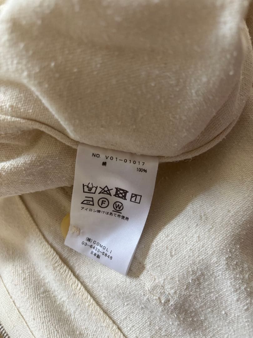 comoliシルクネップオールインワン　エクリュ　2