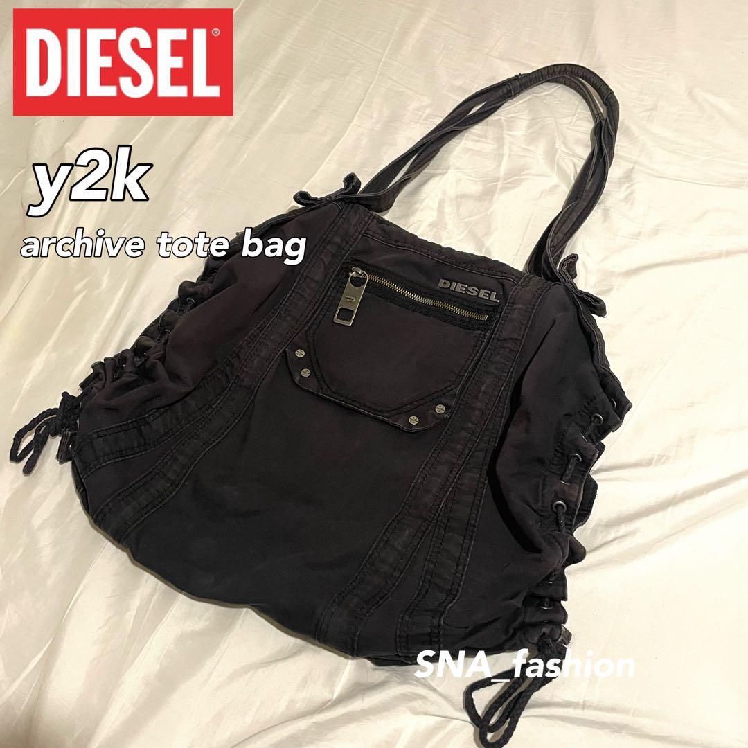 DIESEL y2k archive tote bag ブラック