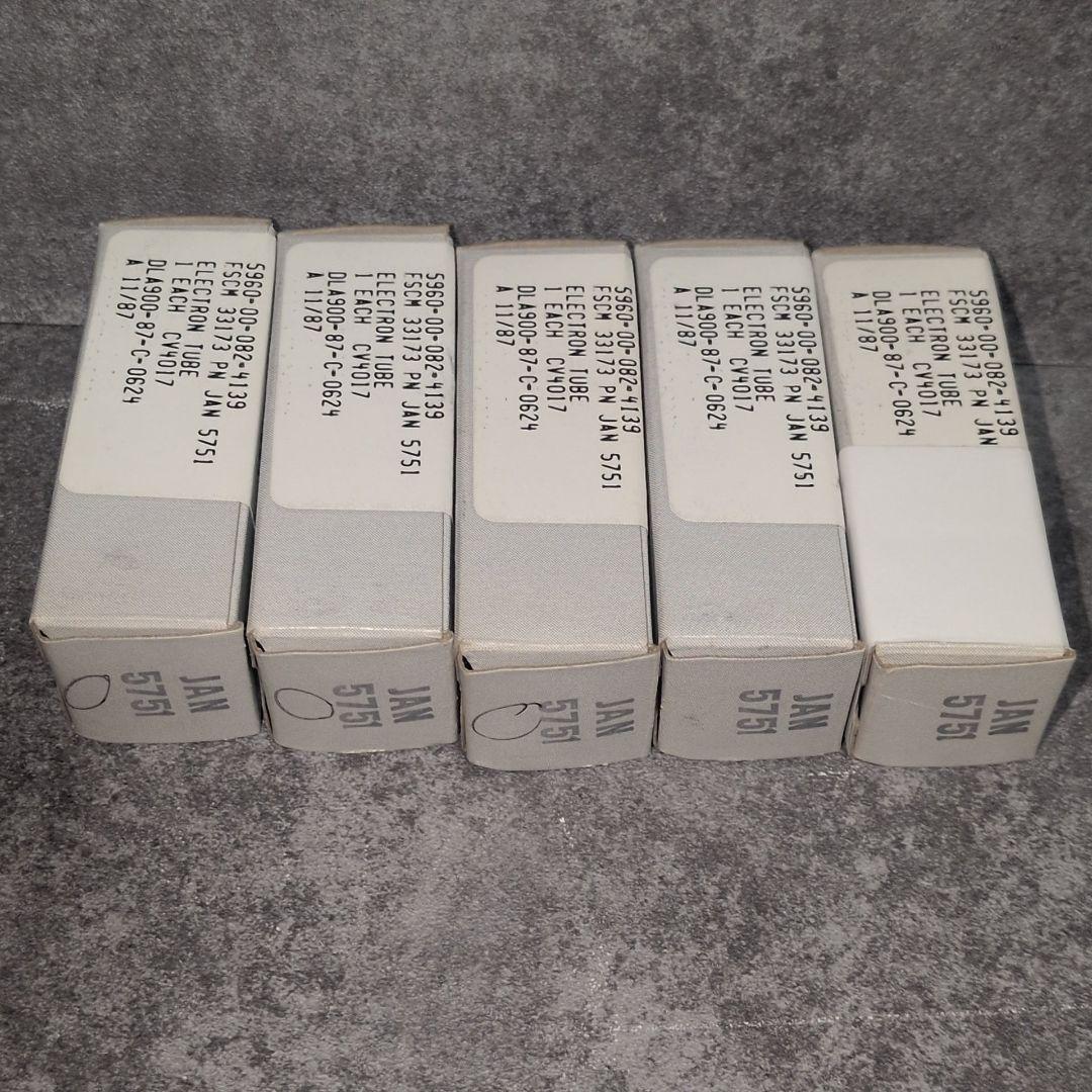 JAN 5751 真空管 5本セット 未使用品