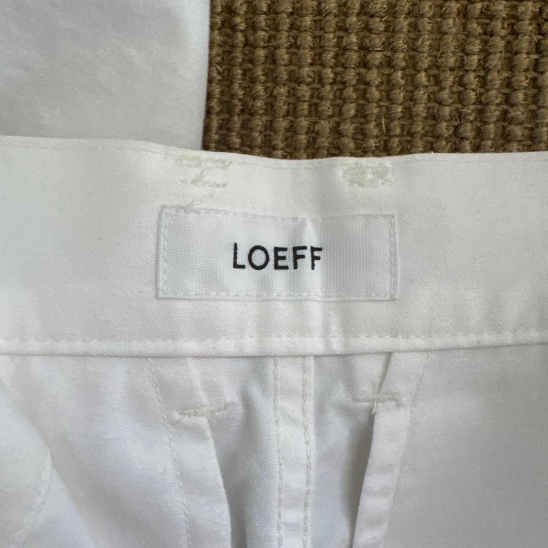 LOEFF ロエフ　ツイル 2タック パンツ