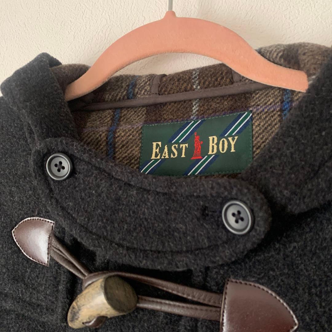 EASTBOYウール100%ダッフルコート11号ダークグレイ¥49000高校生
