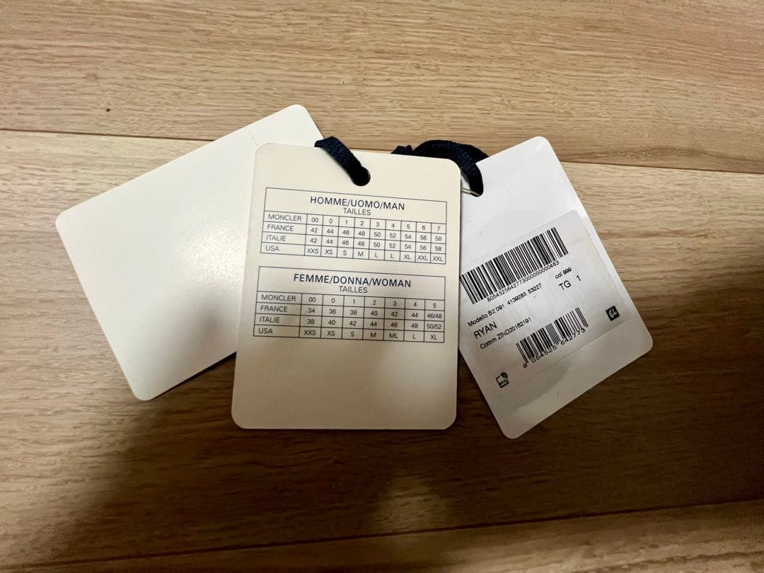 MONCLER モンクレール　ライアン　サイズ1 ブラック