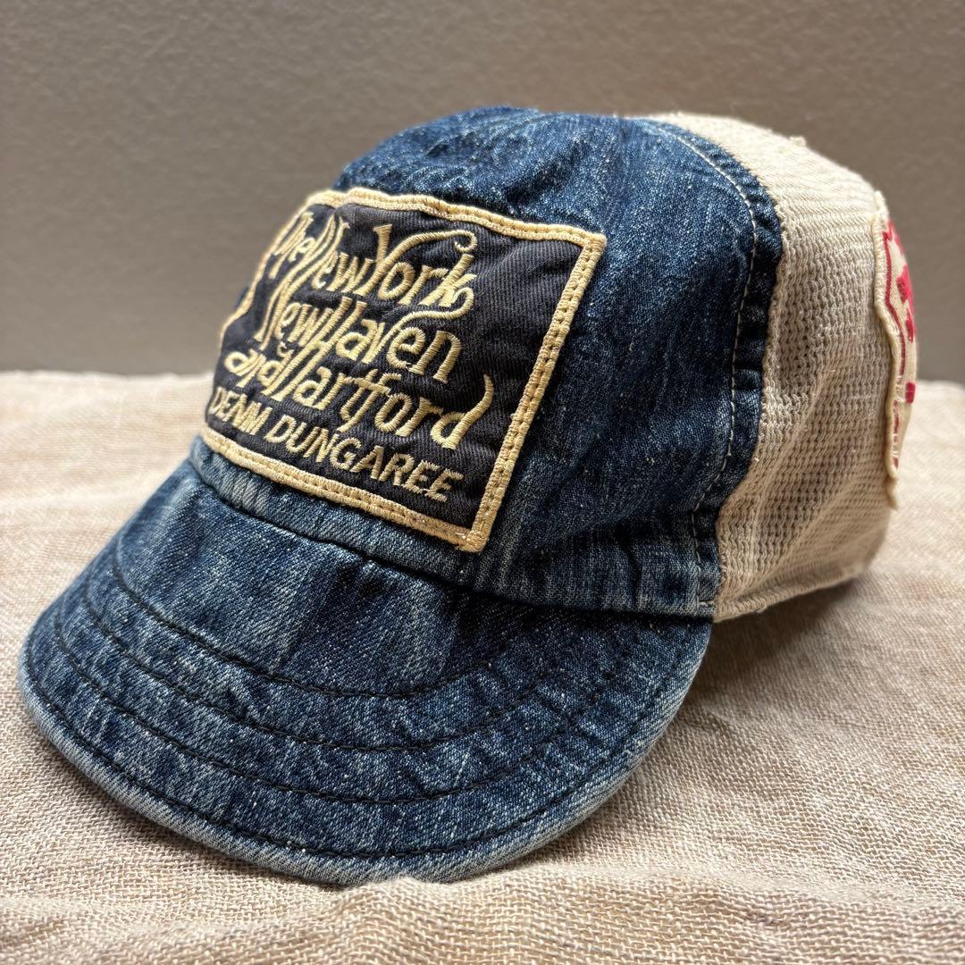 デニム&ダンガリー　ワッペン　パッチ　デニムメッシュキャップ　サイズ58