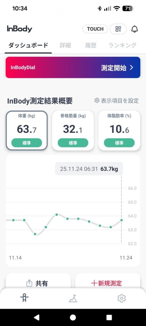 InBody(インボディ) Dial H20B 家庭用 体重計 体組成計