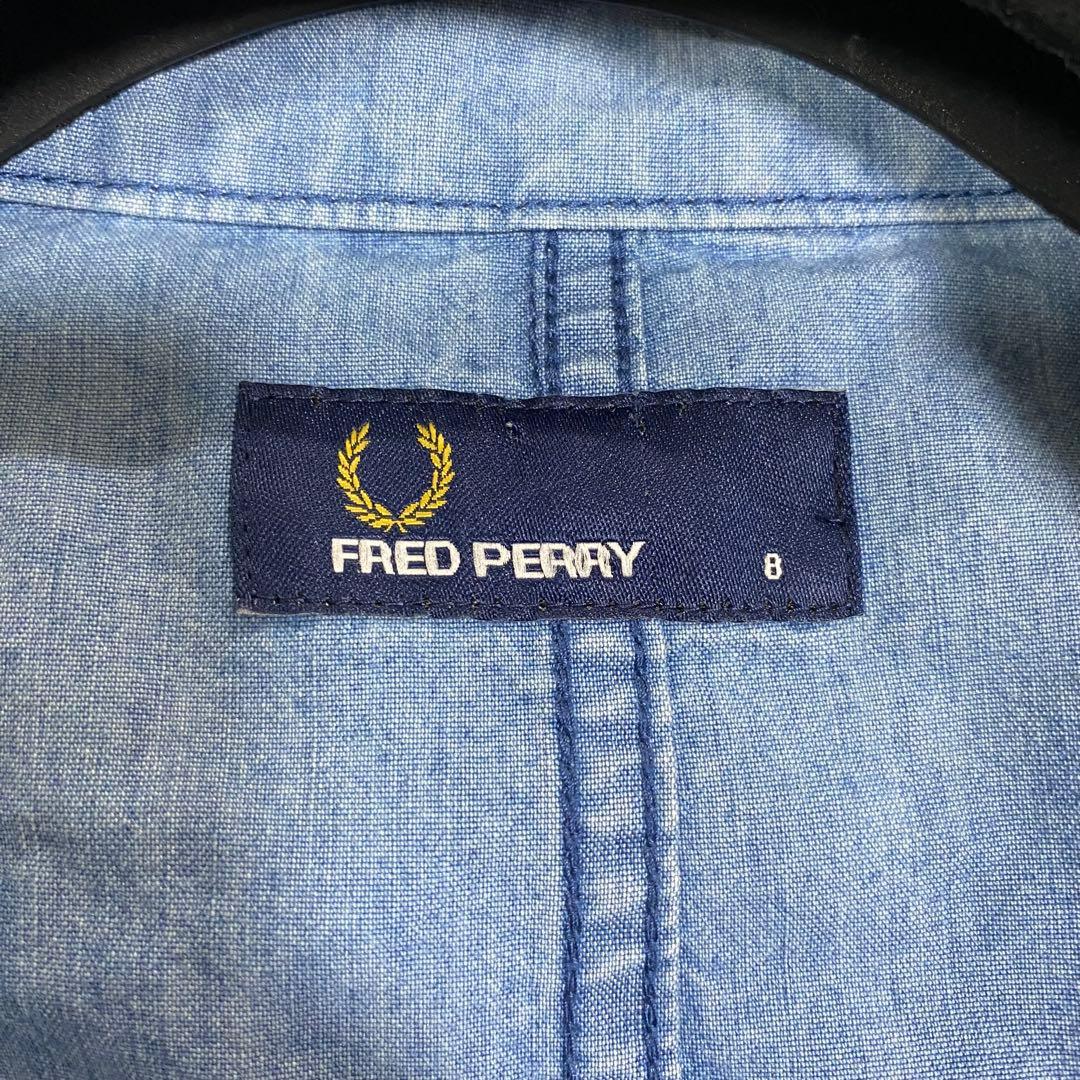 フレッドペリー　デニム　モッズコート　フード付き　ワンピース　羽織り