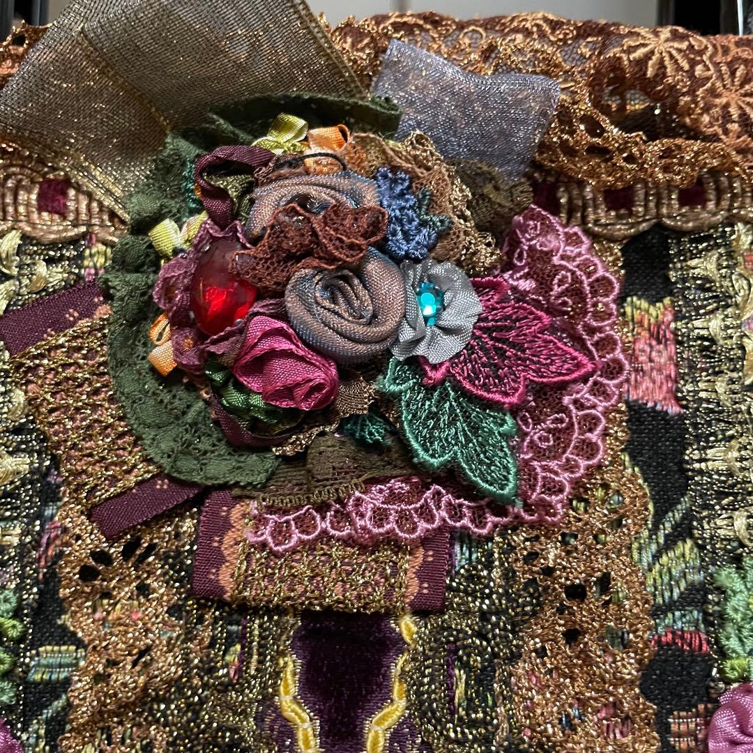 【希少、未使用品】Cimaki ちまき　両面ゴブラン生地使用　　ハンドバック