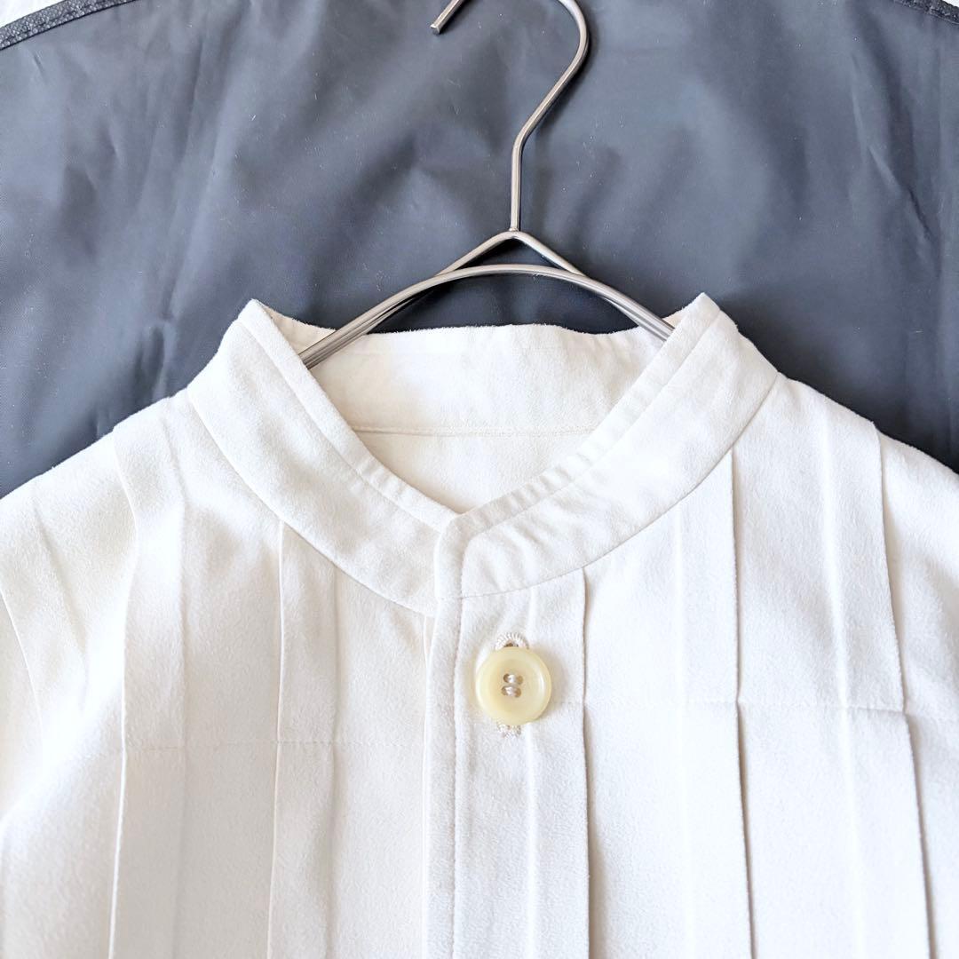 6163 【希少】 イッセイミヤケ プリーツ シャツジャケット クリーム 1