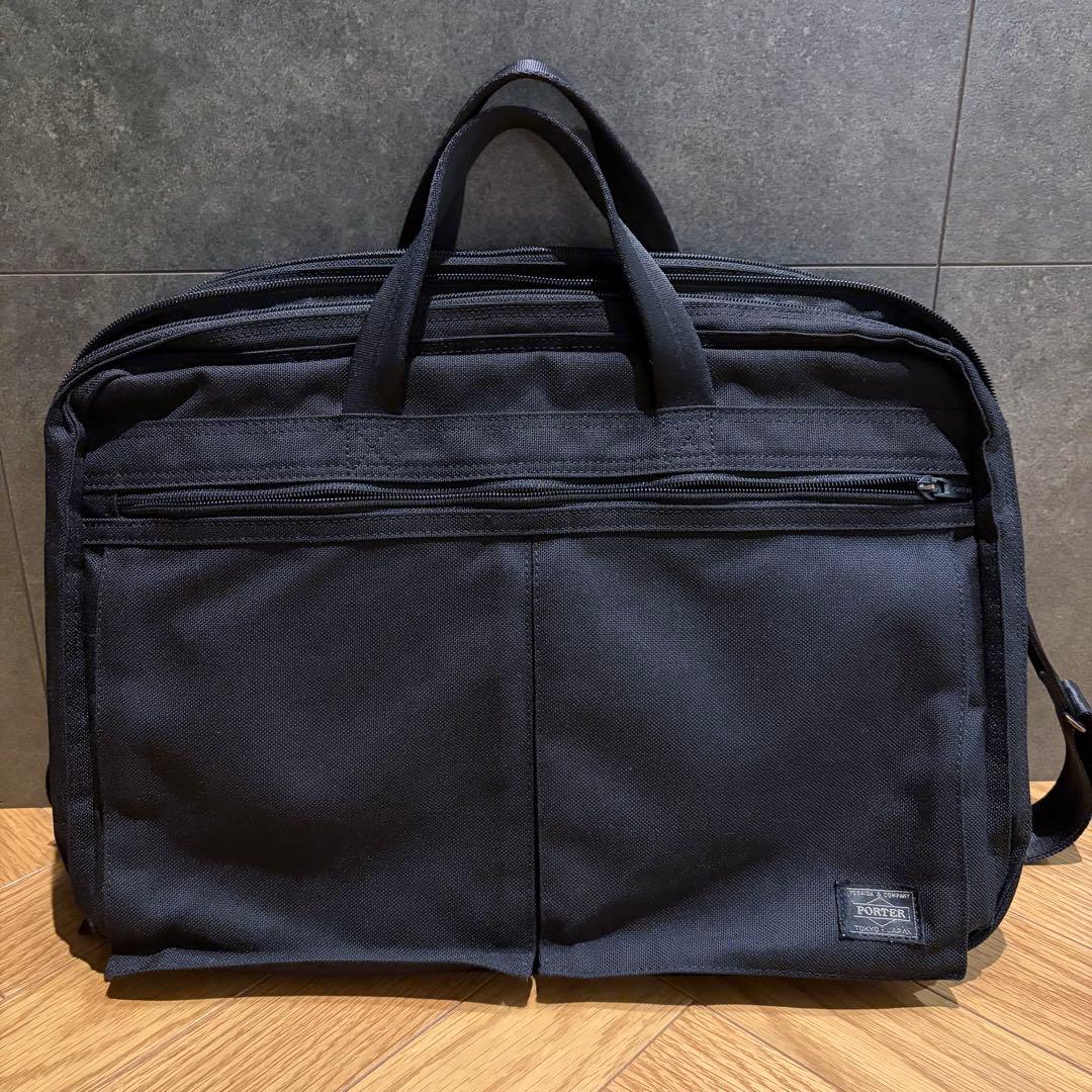 良品✨ポーターテンション ビジネスバッグ2way 2層 A4可 大容量ブラック
