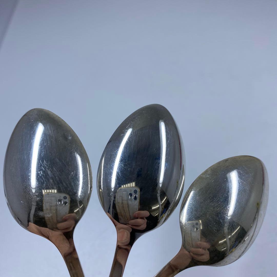 silver950刻印　銀製スプーン　10本　135g 東な7-0207☆2F