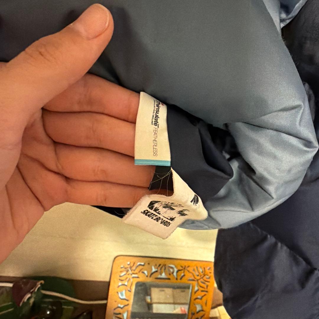 PALACE ダウンジャケット ネイビー アノラック パファージャケット