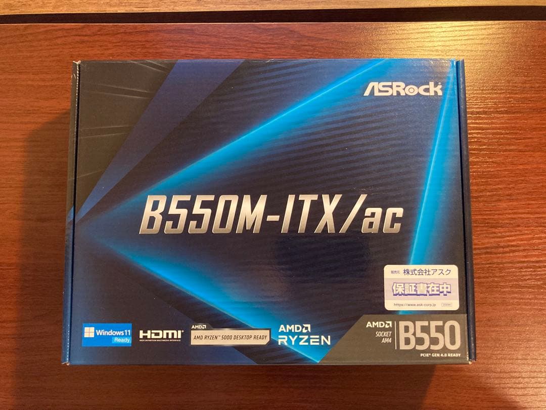 マザーボード ASRock B550M-ITX/ac