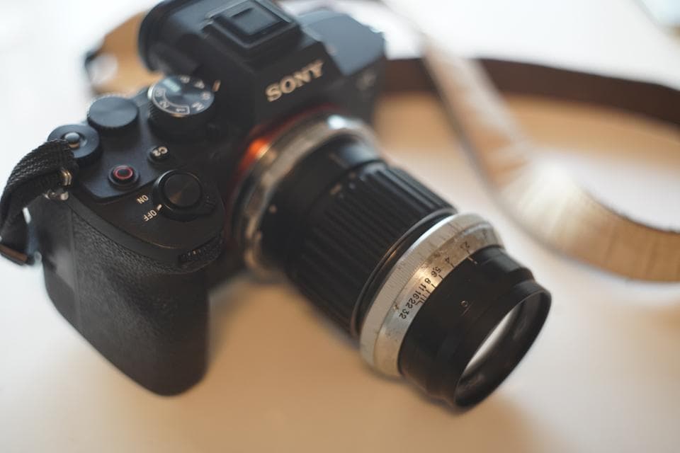 KMZ PO-2-2M 75mm f2 ライカM改 虹ゴースト グルグルボケ