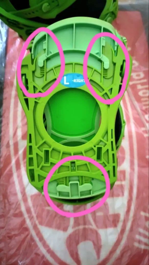 FLUX F.T.M. ビンディング サイズL グリーン バインディング