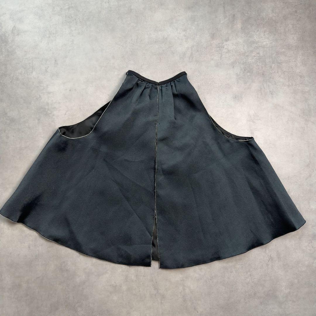 【PRADA】バックオープンキャミソール シルク混 イタリア製 40 M 黒