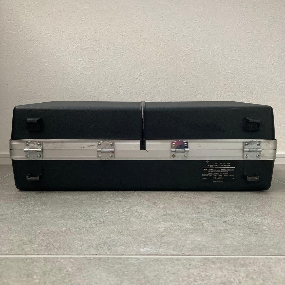 昭和レトロ ポータブル ラジカセ レコードプレーヤー クラウン GTX-5000