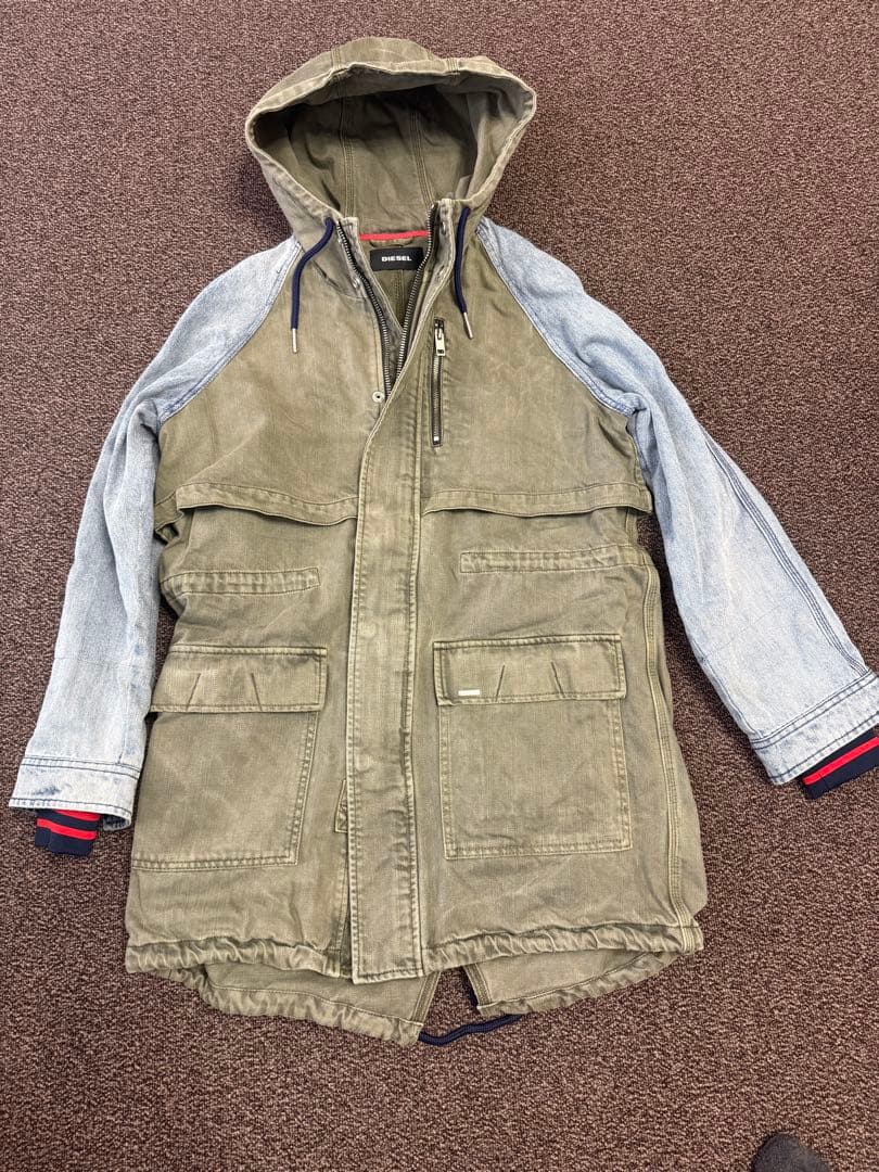 DIESEL ディーゼル デニム ドッキング モッズコート