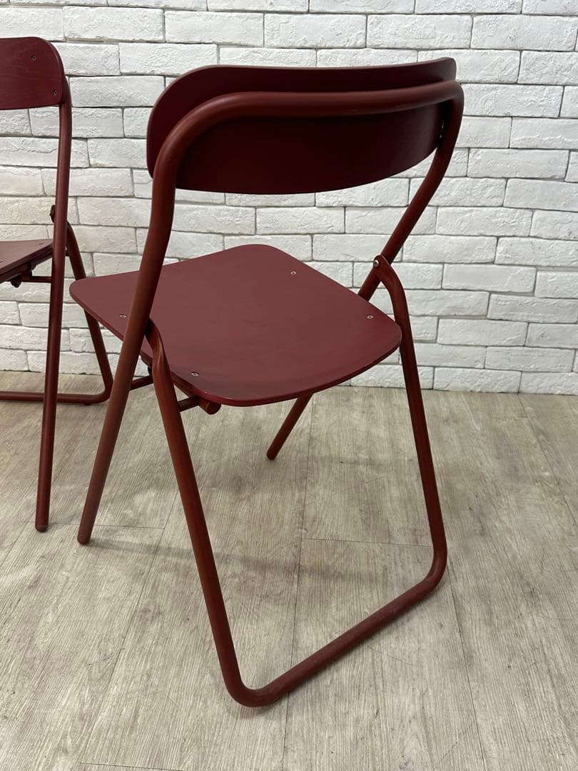 ⭐️全国送料無料】無印良品　MUJI パイプ　椅子　折りたたみ　チェア　2脚セット