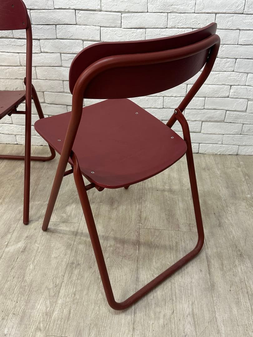 ⭐️全国送料無料】無印良品　MUJI パイプ　椅子　折りたたみ　チェア　2脚セット