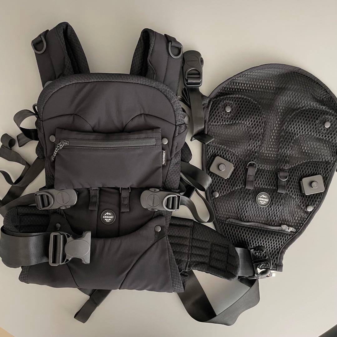 ユウキAIRBUGGY エアバギーブラック 抱っこひも
