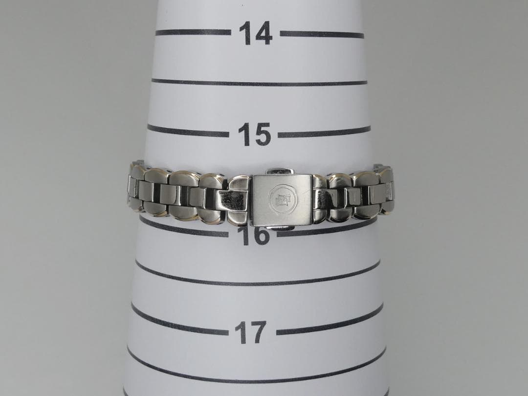 ✴良品稼働品 EXCEED 白蝶貝文字盤 チタン 電波ソーラー 15.5㎝