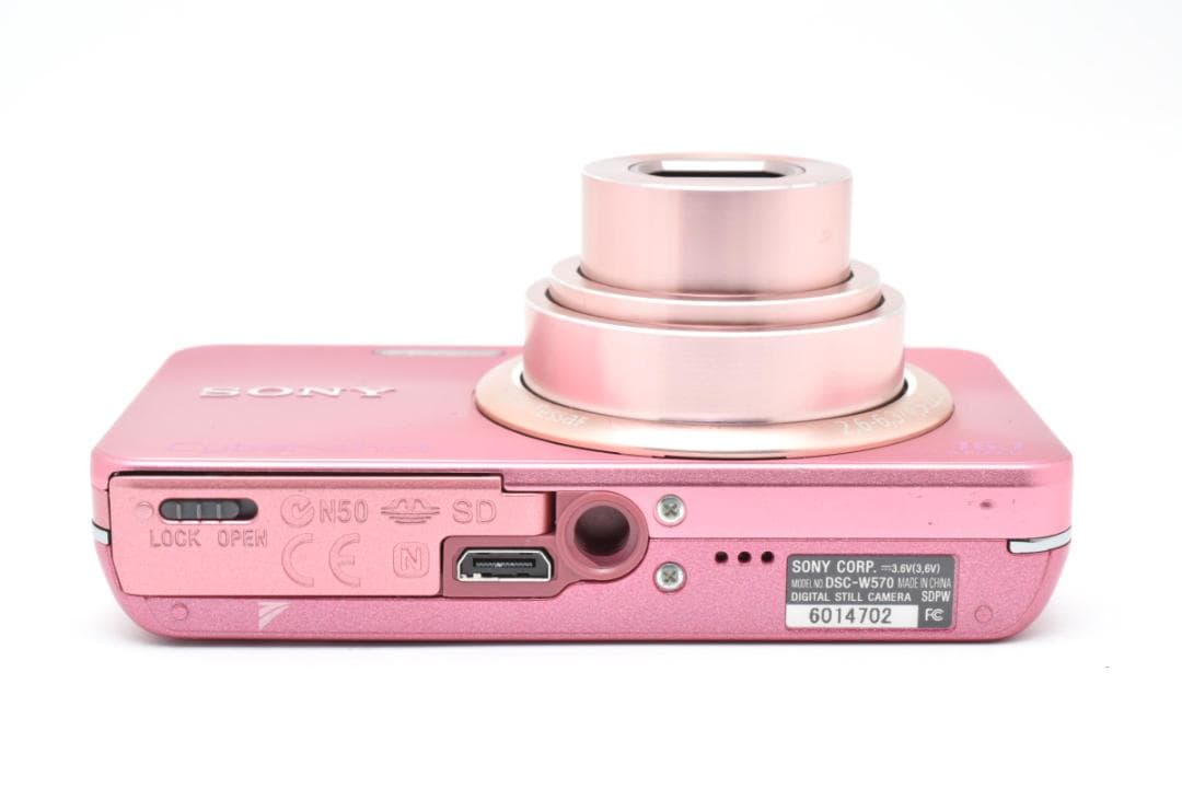 《 美品 》 ソニー　SONY Cyber-Shot DSC-W570 ピンク