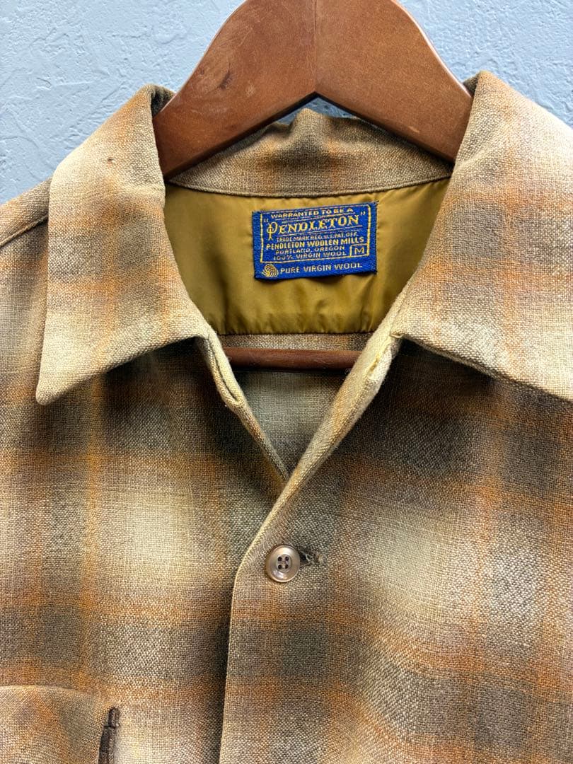 PENDLETONボードシャツ　ヴィンテージオンブレシャツ　60s 山田蓮