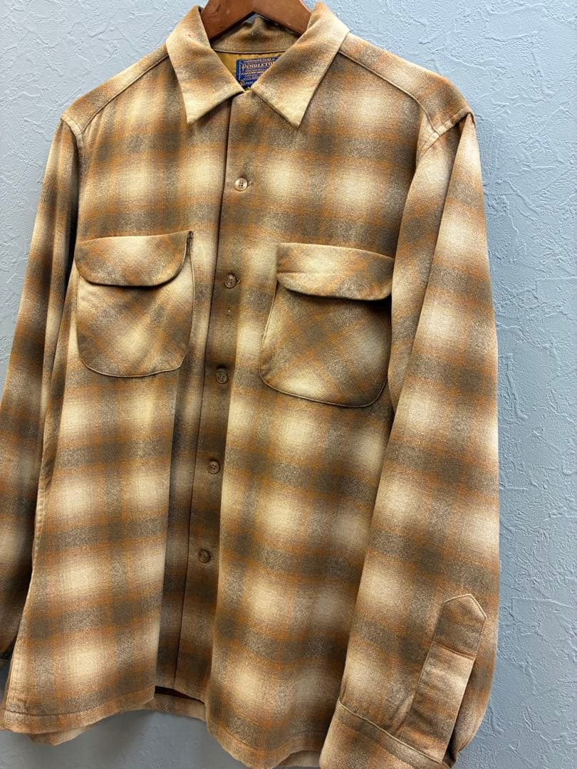 PENDLETONボードシャツ　ヴィンテージオンブレシャツ　60s 山田蓮