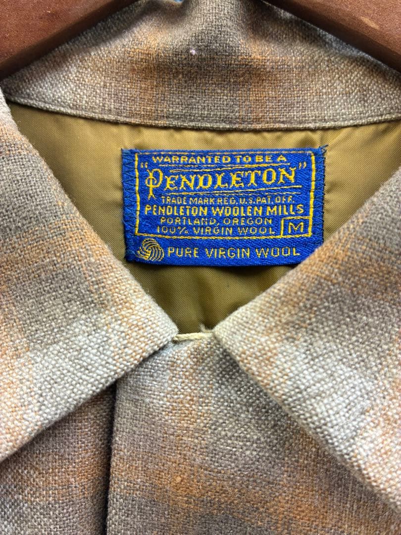 PENDLETONボードシャツ　ヴィンテージオンブレシャツ　60s 山田蓮