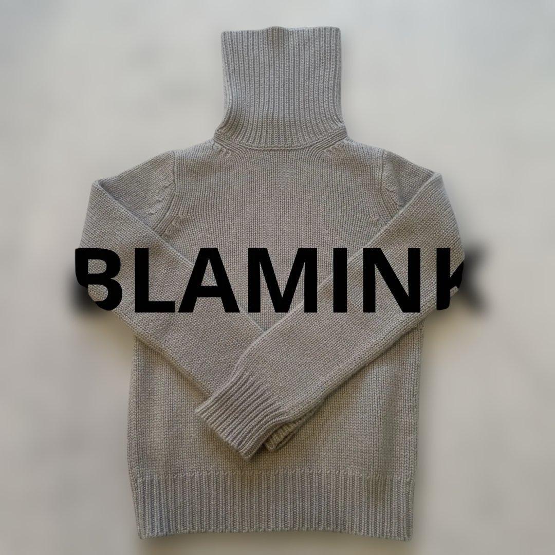 本日17時迄限定価格ブラミンク　タートルニット　カシミヤ100% クリーニング済