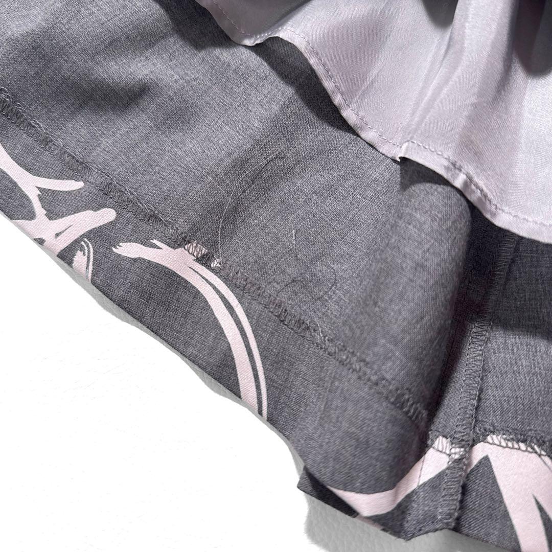 アナイ ウールトロピカルプリントアシメタック スカート