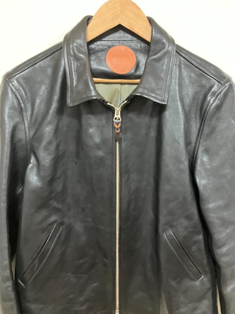 MOTOR ホースレザー スポーツジャケット　L ブラックモト　モーター