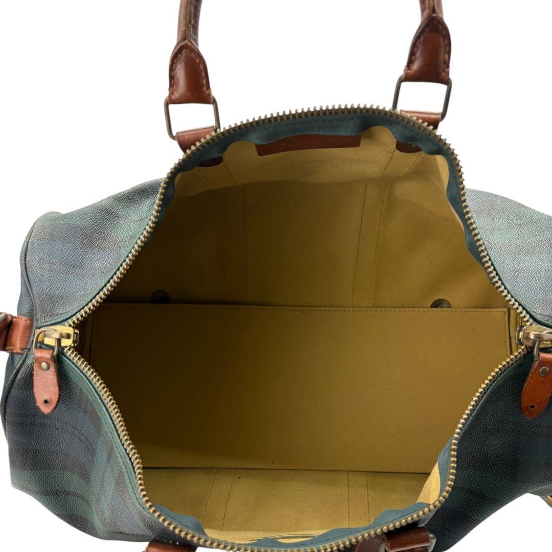 美品 ポロ ラルフローレン 2way ボストンバッグ グリーン 旅行 330A