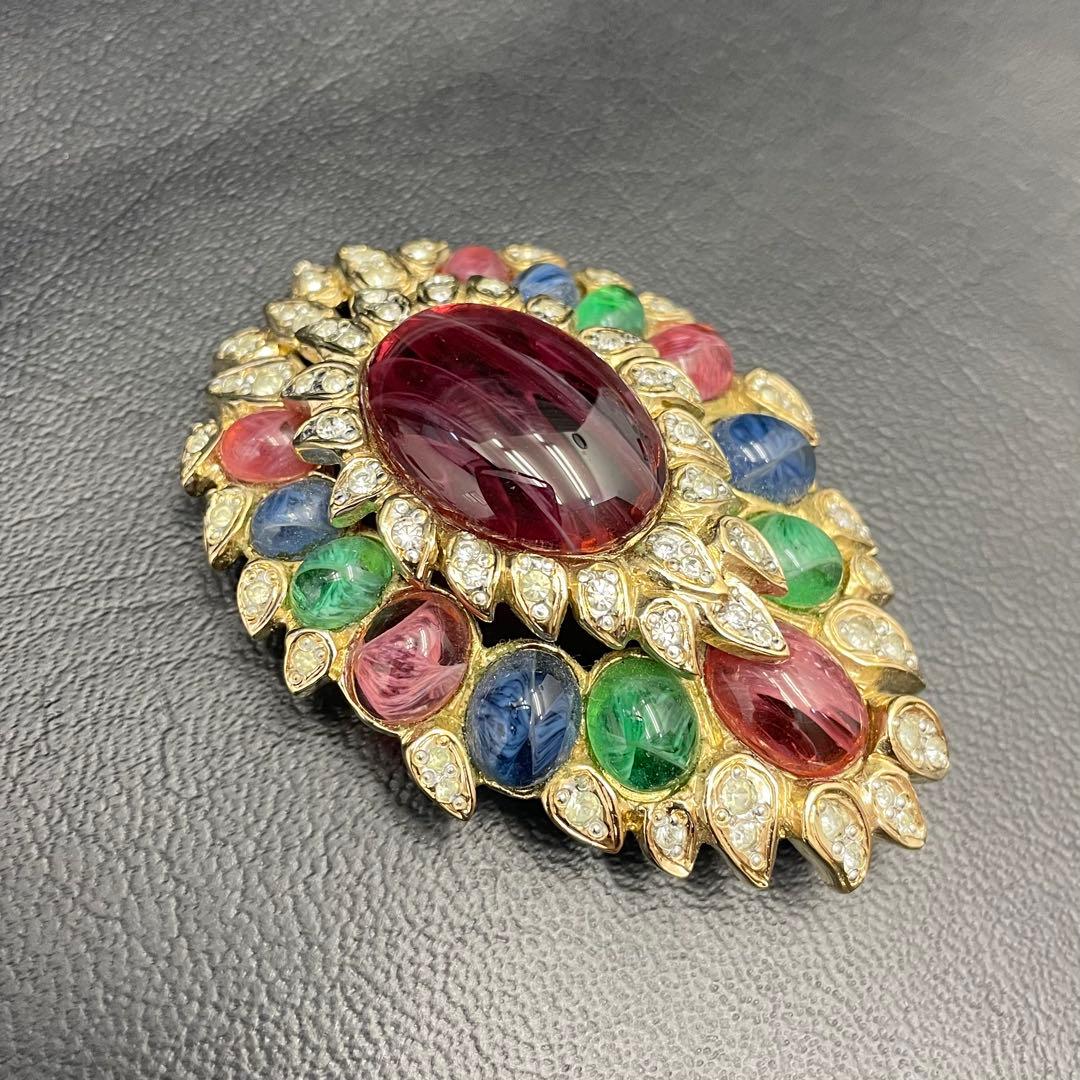 【VOGUEBIJOUX】brooch ヴォーグビジューブローチ カラーストーン