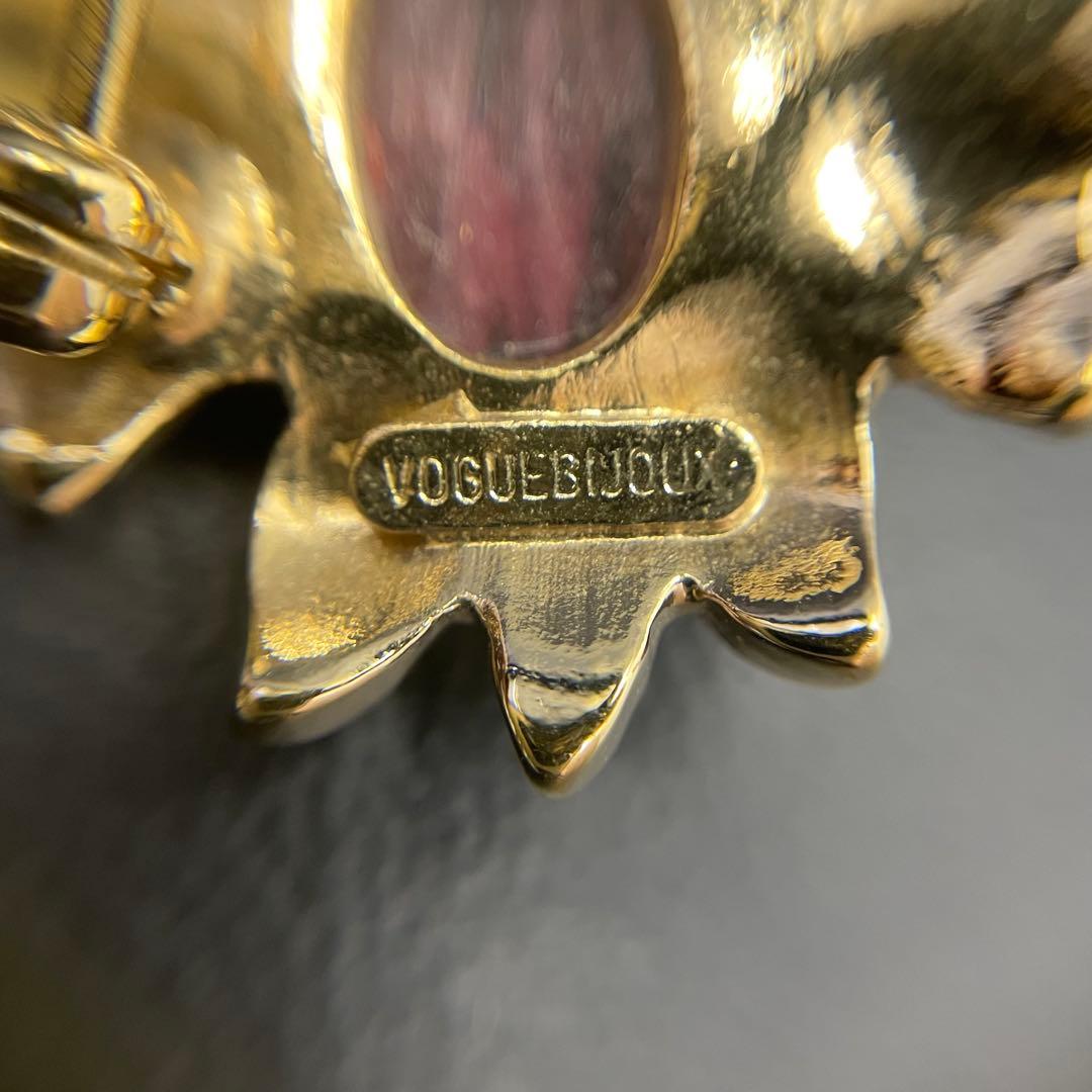 【VOGUEBIJOUX】brooch ヴォーグビジューブローチ カラーストーン