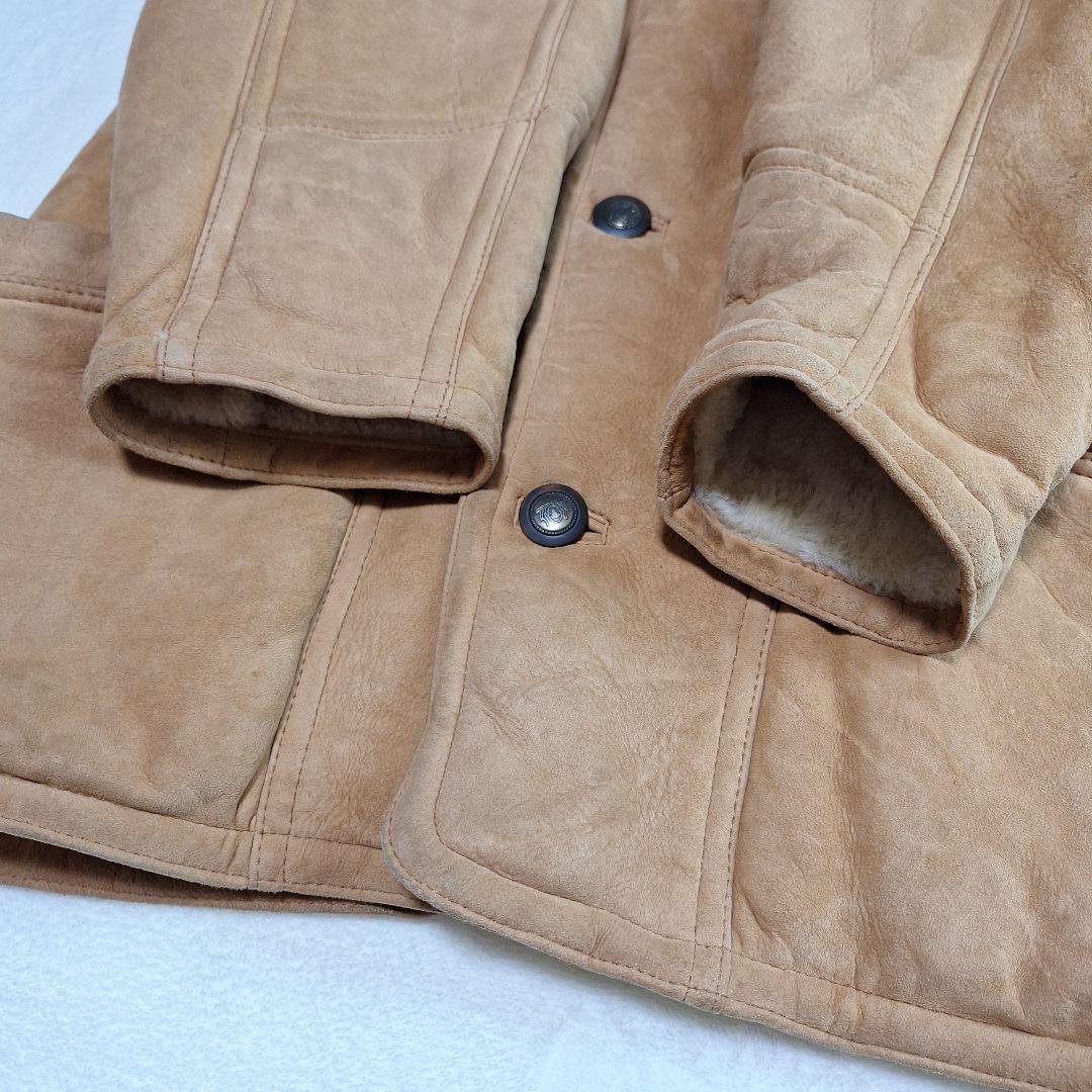 イタリア製✨ムートンコート　リアルレザー　裏ボア　サイズ50