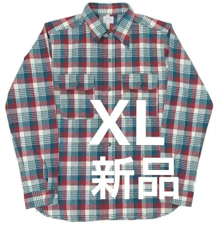 新品未使用 ウエアハウス 2023年秋冬ネルシャツ 3104 D柄 XL