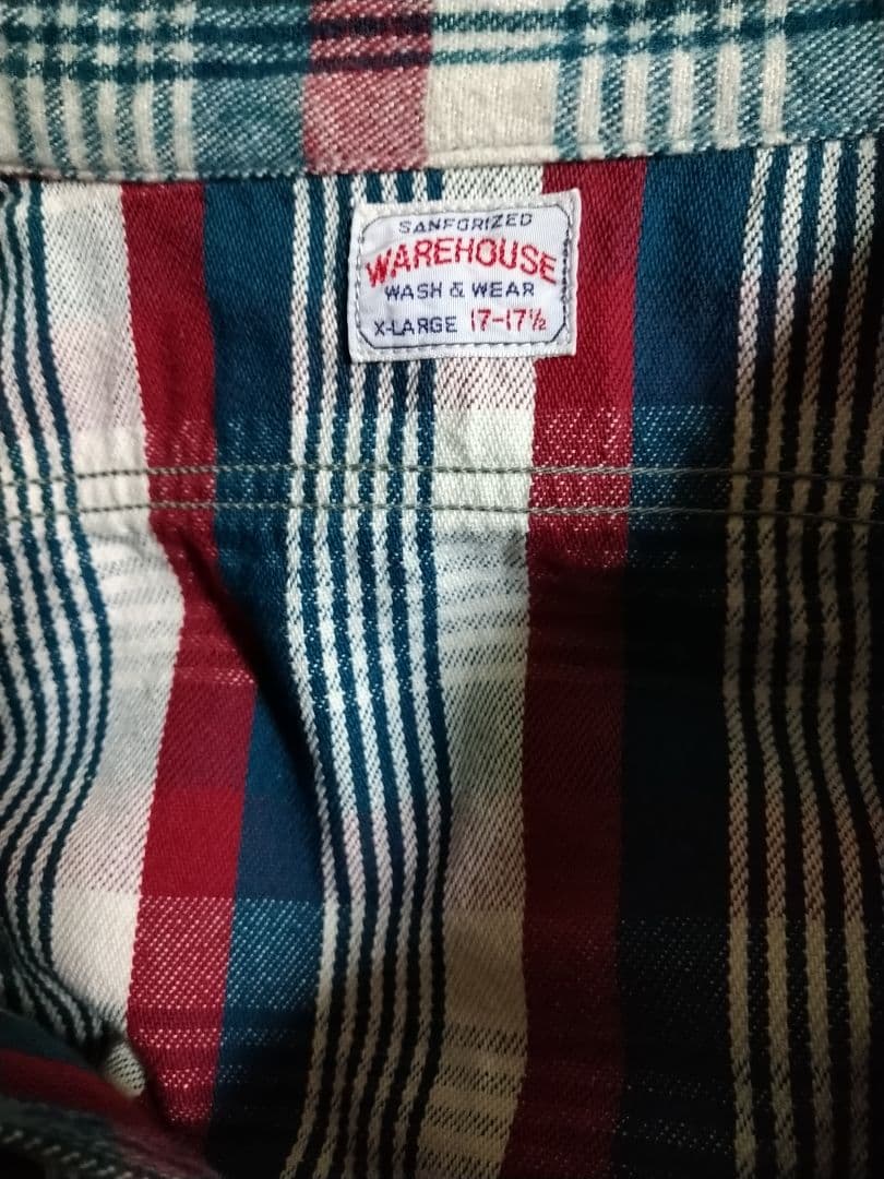 新品未使用 ウエアハウス 2023年秋冬ネルシャツ 3104 D柄 XL